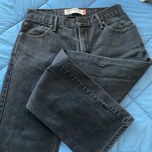 Levi’s Unisex 505 Straight Fit Black Jeans 30 x 32